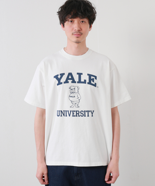 JOURNAL STANDARD(ジャーナルスタンダード)の「【YALE×JOURNAL STANDARD】名古屋 ヘビーウェイトTシャツ(Tシャツ/カットソー・メンズ・ホワイト/ブラック系その他・MEDIUM/LARGE)」の3枚目の写真