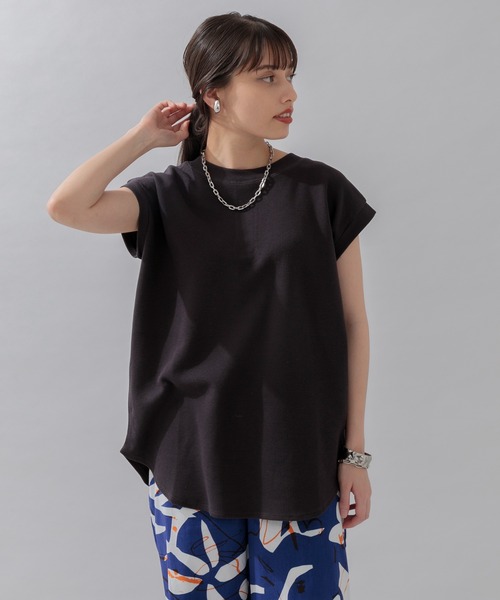 Paradise Picnic（パラダイスピクニック）の「前後2WAYワッフルプルオーバー（Tシャツ/カットソー・レディース・ブラック/チャコールグレー/ホワイト/グリーン・FREE）」の3枚目の写真