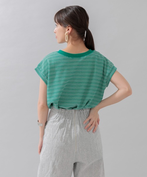 Paradise Picnic（パラダイスピクニック）の「前後2WAYワッフルプルオーバー（Tシャツ/カットソー・レディース・ブラック/チャコールグレー/ホワイト/グリーン・FREE）」の18枚目の写真