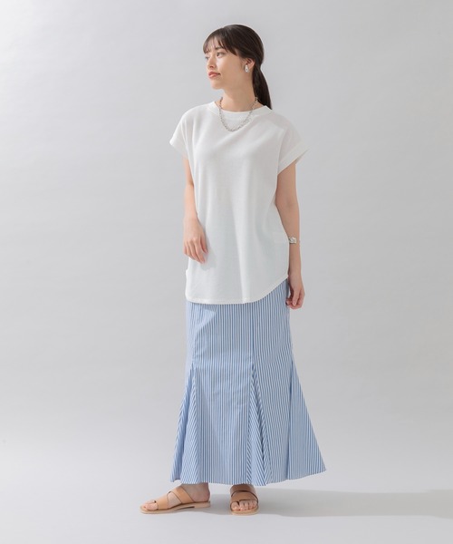 Paradise Picnic（パラダイスピクニック）の「前後2WAYワッフルプルオーバー（Tシャツ/カットソー・レディース・ブラック/チャコールグレー/ホワイト/グリーン・FREE）」の6枚目の写真