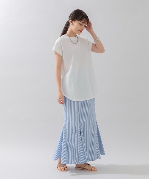 Paradise Picnic（パラダイスピクニック）の「前後2WAYワッフルプルオーバー（Tシャツ/カットソー・レディース・ブラック/チャコールグレー/ホワイト/グリーン・FREE）」の7枚目の写真