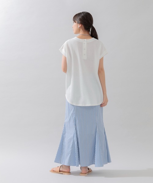 Paradise Picnic（パラダイスピクニック）の「前後2WAYワッフルプルオーバー（Tシャツ/カットソー・レディース・ブラック/チャコールグレー/ホワイト/グリーン・FREE）」の8枚目の写真