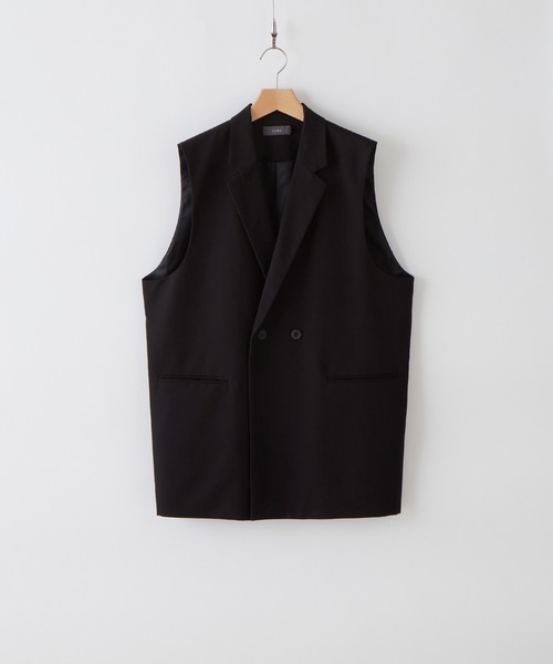ベスト ジレ C/W diagonal damage vest(ダイアゴナルダメージベスト) レディース LEPSIM ベスト ジレ 7ゲージディープVラメベスト 324979