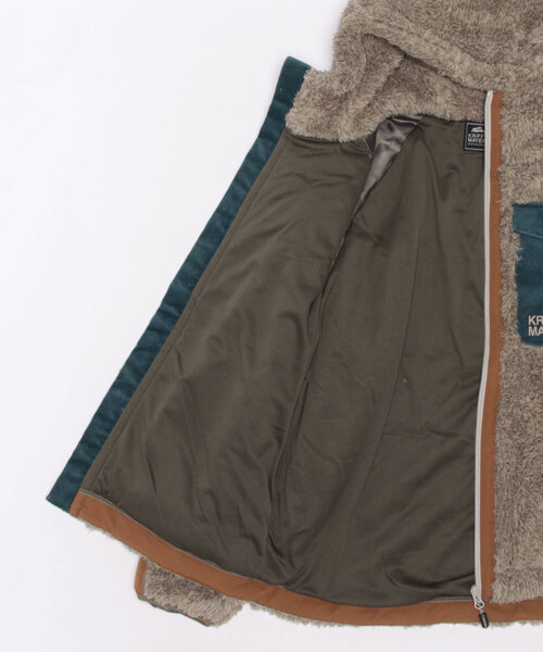 KRIFF MAYER Lady's Collection(クリフメイヤーレディースコレクション)の「シャギーボアフードJK(その他アウター・レディース・モカ/ネイビー/ベージュ/カラフル/カーキ/ナチュラル/グレー・MEDIUM/LARGE)」の11枚目の写真