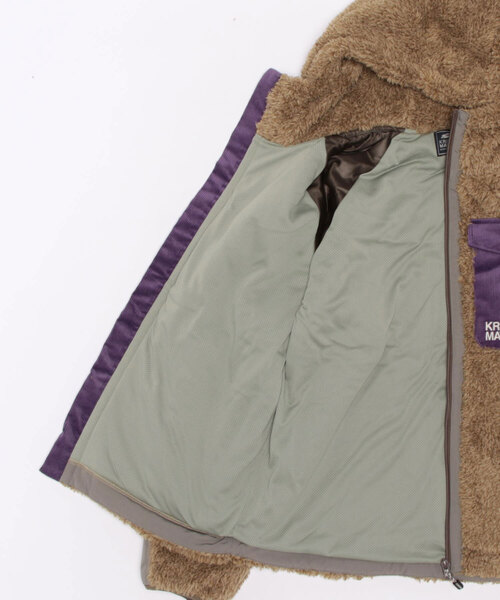 KRIFF MAYER Lady's Collection(クリフメイヤーレディースコレクション)の「シャギーボアフードJK(その他アウター・レディース・モカ/ネイビー/ベージュ/カラフル/カーキ/ナチュラル/グレー・MEDIUM/LARGE)」の12枚目の写真