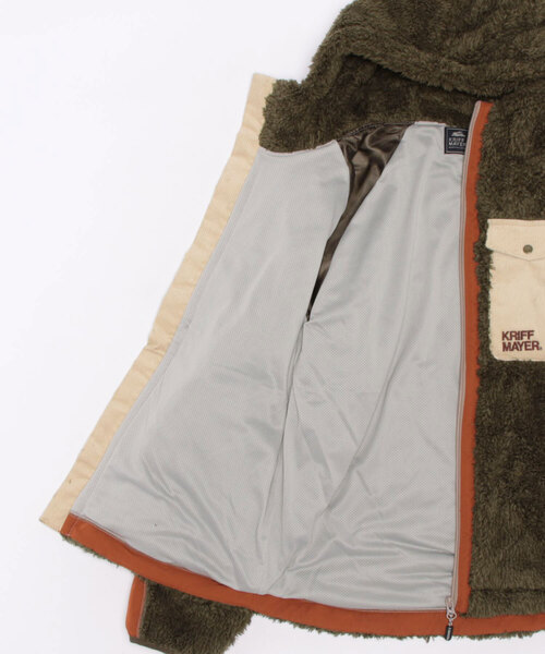 KRIFF MAYER Lady's Collection(クリフメイヤーレディースコレクション)の「シャギーボアフードJK(その他アウター・レディース・モカ/ネイビー/ベージュ/カラフル/カーキ/ナチュラル/グレー・MEDIUM/LARGE)」の14枚目の写真