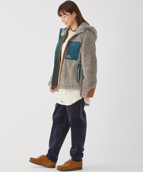 KRIFF MAYER Lady's Collection(クリフメイヤーレディースコレクション)の「シャギーボアフードJK(その他アウター・レディース・モカ/ネイビー/ベージュ/カラフル/カーキ/ナチュラル/グレー・MEDIUM/LARGE)」の16枚目の写真