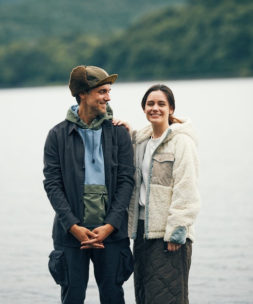 KRIFF MAYER Lady's Collection(クリフメイヤーレディースコレクション)の「シャギーボアフードJK(その他アウター・レディース・モカ/ネイビー/ベージュ/カラフル/カーキ/ナチュラル/グレー・MEDIUM/LARGE)」の19枚目の写真