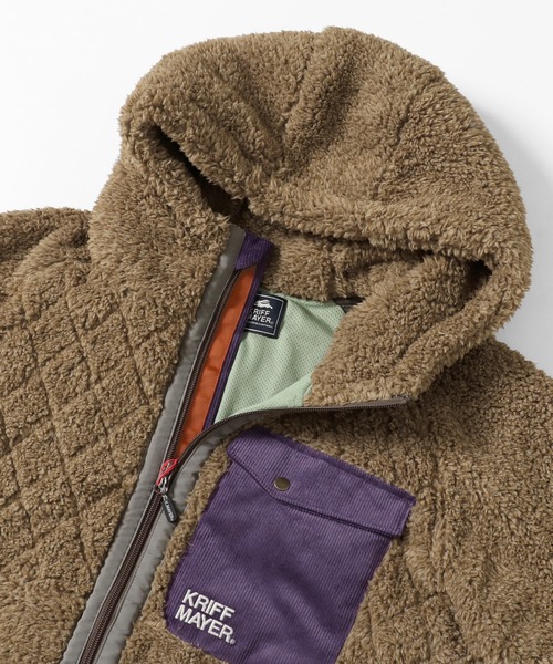 KRIFF MAYER Lady's Collection(クリフメイヤーレディースコレクション)の「シャギーボアフードJK(その他アウター・レディース・モカ/ネイビー/ベージュ/カラフル/カーキ/ナチュラル/グレー・MEDIUM/LARGE)」の22枚目の写真