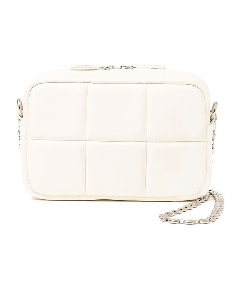 ADD CULUMN（アドカラム）の「ADD CULUMN:PUFF CROSS BODY CHAIN◆（ショルダーバッグ・レディース・ブラック/ライトホワイト/ワイン・ONE SIZE）」の4枚目の写真