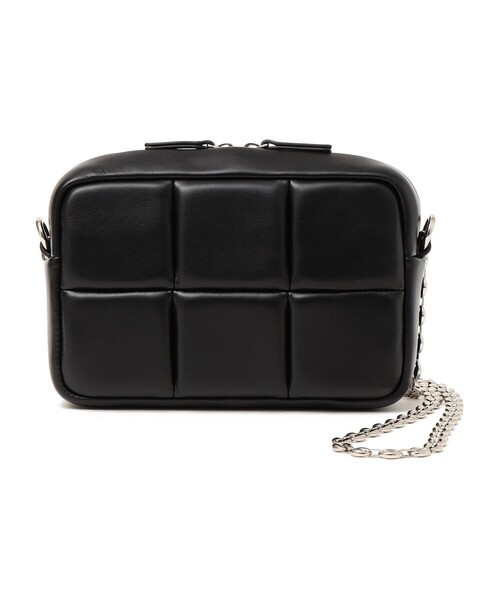ADD CULUMN（アドカラム）の「ADD CULUMN:PUFF CROSS BODY CHAIN◆（ショルダーバッグ・レディース・ブラック/ライトホワイト/ワイン・ONE SIZE）」の5枚目の写真