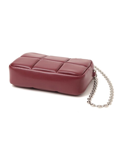 ADD CULUMN（アドカラム）の「ADD CULUMN:PUFF CROSS BODY CHAIN◆（ショルダーバッグ・レディース・ブラック/ライトホワイト/ワイン・ONE SIZE）」の11枚目の写真
