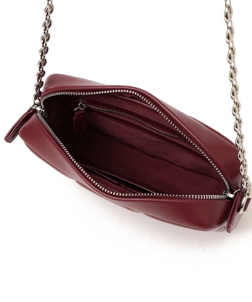 ADD CULUMN（アドカラム）の「ADD CULUMN:PUFF CROSS BODY CHAIN◆（ショルダーバッグ・レディース・ブラック/ライトホワイト/ワイン・ONE SIZE）」の14枚目の写真