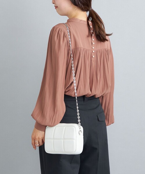 ADD CULUMN（アドカラム）の「ADD CULUMN:PUFF CROSS BODY CHAIN◆（ショルダーバッグ・レディース・ブラック/ライトホワイト/ワイン・ONE SIZE）」の22枚目の写真
