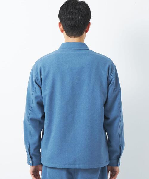 green label relaxing（グリーンレーベルリラクシング）の「テック フラノ コーチジャケット -ストレッチ・マシンウオッシャブル・防シワ-（その他アウター・メンズ・グレー/ターコイズブルー/ダークグレー・S/M/L/XL）」の5枚目の写真