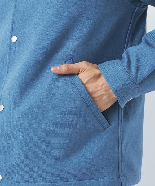 green label relaxing（グリーンレーベルリラクシング）の「テック フラノ コーチジャケット -ストレッチ・マシンウオッシャブル・防シワ-（その他アウター・メンズ・グレー/ターコイズブルー/ダークグレー・S/M/L/XL）」の8枚目の写真