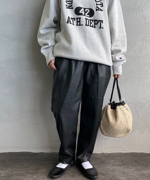 UNIVERSAL OVERALL（ユニバーサルオーバーオール）の「【FINEBOYS 2月号掲載】[UNIVERSAL OVERALL/ユニバーサルオーバーオール] 別注 シェフパンツ（その他パンツ・レディース・ブラック/ネイビー/オリーブ/レオパード/ワンウォッシュ・S/M/L）」の2枚目の写真