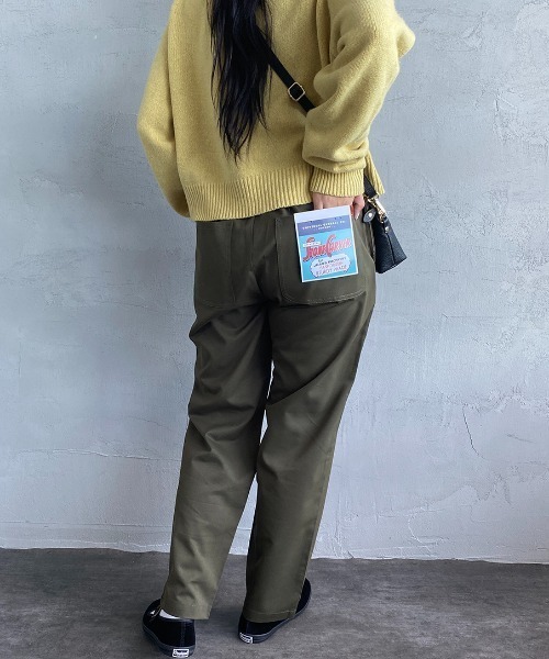 UNIVERSAL OVERALL（ユニバーサルオーバーオール）の「【FINEBOYS 2月号掲載】[UNIVERSAL OVERALL/ユニバーサルオーバーオール] 別注 シェフパンツ（その他パンツ・レディース・ブラック/ネイビー/オリーブ/レオパード/ワンウォッシュ・S/M/L）」の15枚目の写真