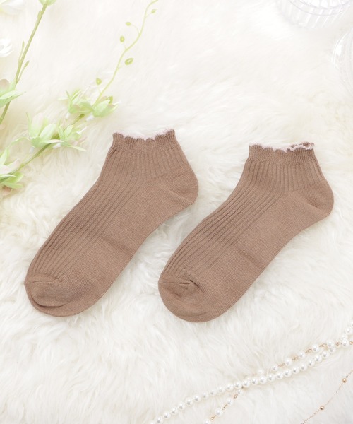10足セット】リブ編みくるぶしソックス（ソックス/靴下）｜Lace