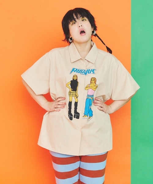 PUNYUS(プニュズ)の「90sアイコン半袖シャツ(シャツ/ブラウス・レディース・ホワイト/ベージュ・2/4/3/1)」の6枚目の写真
