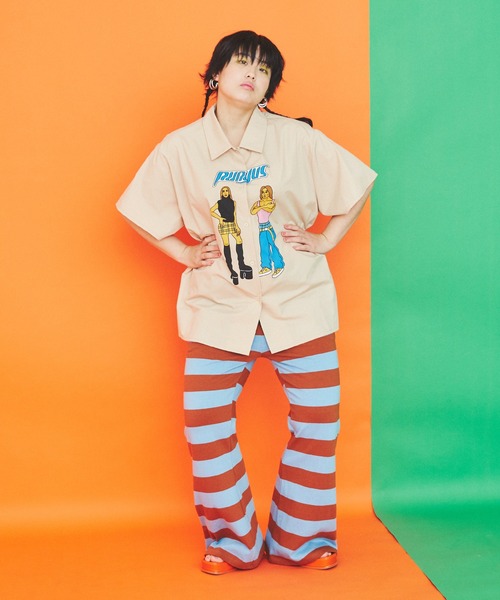 PUNYUS(プニュズ)の「90sアイコン半袖シャツ(シャツ/ブラウス・レディース・ホワイト/ベージュ・2/4/3/1)」の7枚目の写真