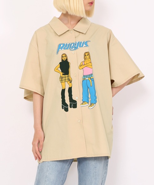 PUNYUS(プニュズ)の「90sアイコン半袖シャツ(シャツ/ブラウス・レディース・ホワイト/ベージュ・2/4/3/1)」の9枚目の写真