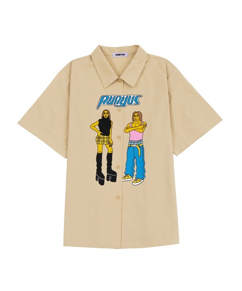 PUNYUS(プニュズ)の「90sアイコン半袖シャツ(シャツ/ブラウス・レディース・ホワイト/ベージュ・2/4/3/1)」の17枚目の写真