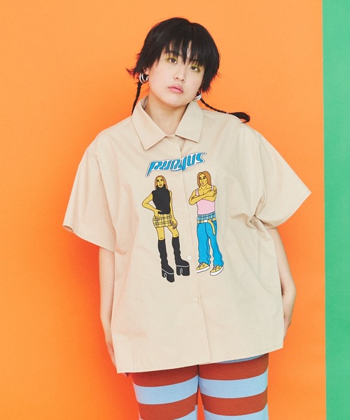 PUNYUS(プニュズ)の「90sアイコン半袖シャツ(シャツ/ブラウス・レディース・ホワイト/ベージュ・2/4/3/1)」の21枚目の写真