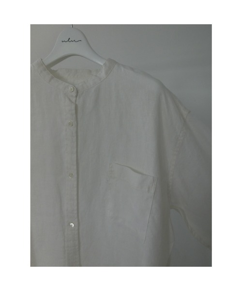 ulu（ウル）の「Linen big silhouette long sleeve shirt（シャツ/ブラウス・レディース・ホワイト・FREE）」の9枚目の写真