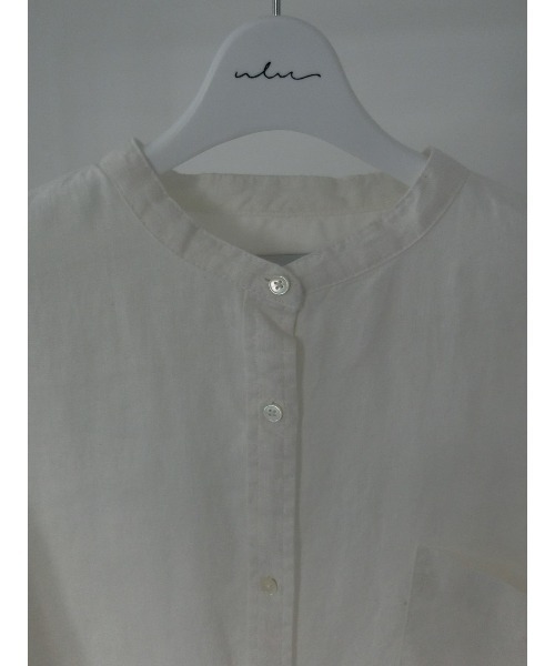 ulu（ウル）の「Linen big silhouette long sleeve shirt（シャツ/ブラウス・レディース・ホワイト・FREE）」の10枚目の写真