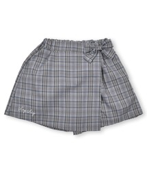 SLAP SLIP（スラップスリップ）の「SLAPSLIP/【お揃い】グレンチェックリボン台形キュロットパンツ(90~130cm)（その他パンツ・キッズ）」