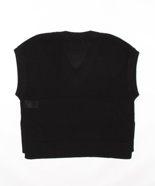 Lugnoncure（ルノンキュール）の「Vネックニットベスト（ベスト・レディース・ブラック/イエロー/ベージュ・ﾌﾘ-）」の5枚目の写真