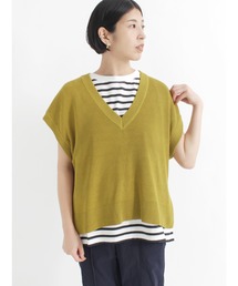 Lugnoncure | Vネックニットベスト(ベスト)