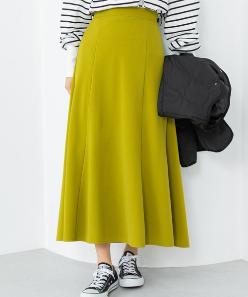 fifth（フィフス）の「Aラインフレアロングスカート（スカート・レディース・ブラック/ピンク/マスタード/キャメル・M）」の3枚目の写真