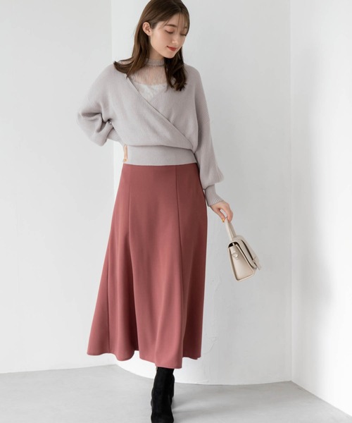 fifth（フィフス）の「Aラインフレアロングスカート（スカート・レディース・ブラック/ピンク/マスタード/キャメル・M）」の19枚目の写真