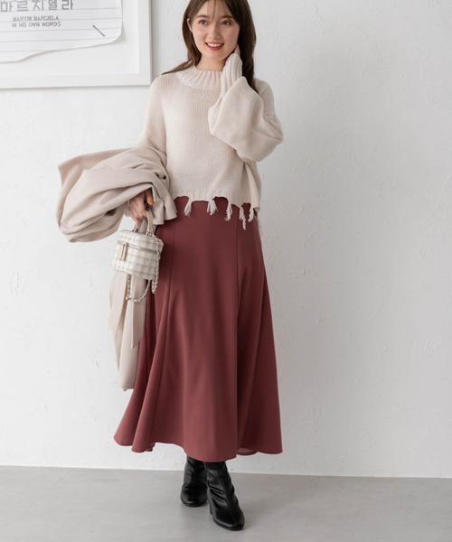 fifth（フィフス）の「Aラインフレアロングスカート（スカート・レディース・ブラック/ピンク/マスタード/キャメル・M）」の15枚目の写真