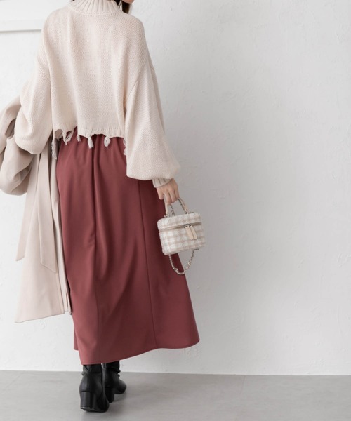 fifth（フィフス）の「Aラインフレアロングスカート（スカート・レディース・ブラック/ピンク/マスタード/キャメル・M）」の16枚目の写真