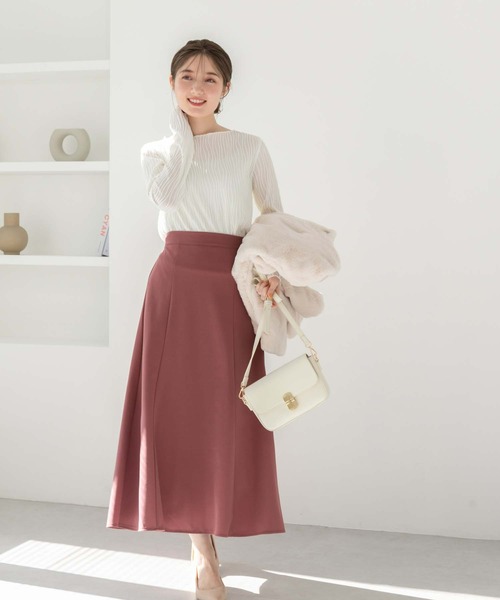 fifth（フィフス）の「Aラインフレアロングスカート（スカート・レディース・ブラック/ピンク/マスタード/キャメル・M）」の10枚目の写真