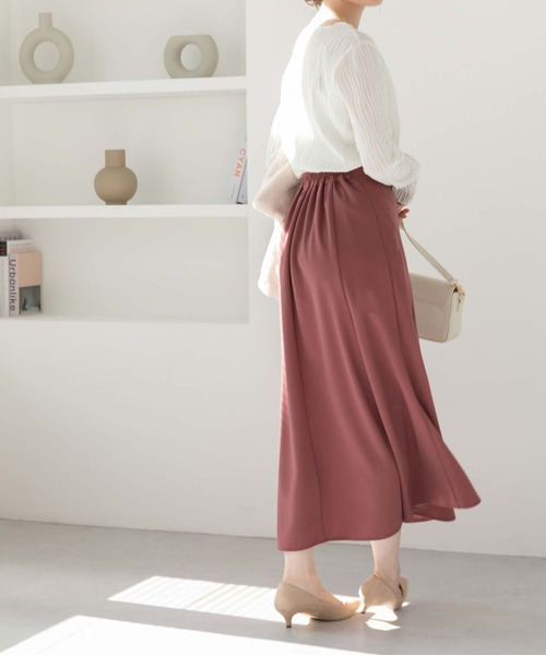 fifth（フィフス）の「Aラインフレアロングスカート（スカート・レディース・ブラック/ピンク/マスタード/キャメル・M）」の11枚目の写真