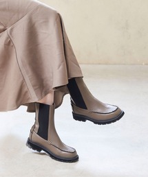 menue | トラックソールサイドゴアモカブーツ(ブーツ)