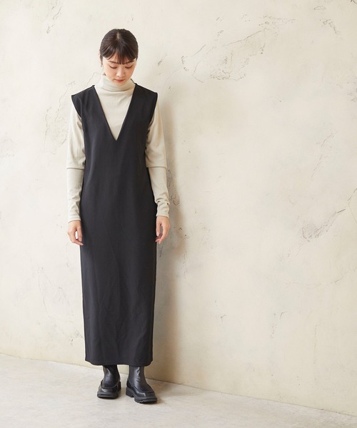 menue(メヌエ)の「トラックソールサイドゴアモカブーツ(ブーツ・レディース・ブラック/アイボリー/グレイッシュベージュ・S/M/L)」の10枚目の写真