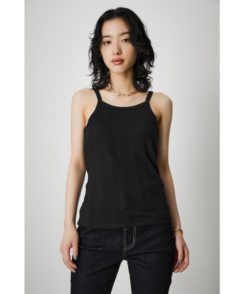 AZUL by moussy（アズールバイマウジー）の「ENSEMBLE CUT RIB CARDIGAN/アンサンブルカットリブカーディガン（カーディガン/ボレロ・レディース・ブラック/オレンジ/グリーン・SMALL/MEDIUM）」の20枚目の写真