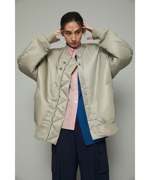 HeRIN.CYE（ヘリンドットサイ）の「Too big MA-1（MA-1・レディース・グレー/ブラック/カーキ・FREE）」の22枚目の写真