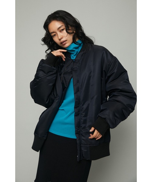 HeRIN.CYE（ヘリンドットサイ）の「Too big MA-1（MA-1・レディース・グレー/ブラック/カーキ・FREE）」の8枚目の写真