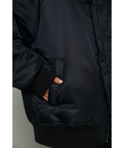 HeRIN.CYE（ヘリンドットサイ）の「Too big MA-1（MA-1・レディース・グレー/ブラック/カーキ・FREE）」の14枚目の写真