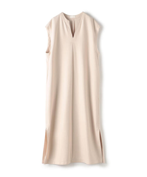 TOMORROWLAND （トゥモローランド）の「ミックスミルドジャージー カフタンワンピース（ワンピース・レディース・ミント/ダークブラウン/ライトベージュ・36）」の3枚目の写真