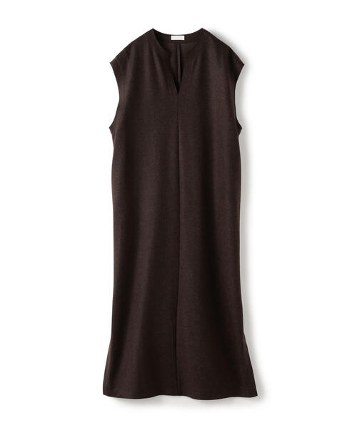 TOMORROWLAND （トゥモローランド）の「ミックスミルドジャージー カフタンワンピース（ワンピース・レディース・ミント/ダークブラウン/ライトベージュ・36）」の4枚目の写真