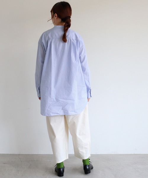 aimer le mieux（エメルミュー）の「aimer 綿テンセル ゆったりパンツ（その他パンツ・レディース・チャコールグレー/カーキ/アイボリー・FREE）」の9枚目の写真