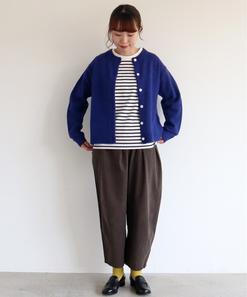 aimer le mieux（エメルミュー）の「aimer 綿テンセル ゆったりパンツ（その他パンツ・レディース・チャコールグレー/カーキ/アイボリー・FREE）」の19枚目の写真