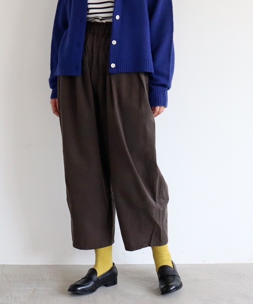 aimer le mieux（エメルミュー）の「aimer 綿テンセル ゆったりパンツ（その他パンツ・レディース・チャコールグレー/カーキ/アイボリー・FREE）」の20枚目の写真